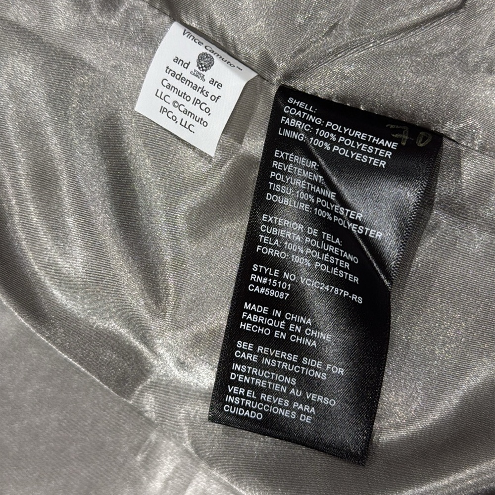 Vince Camuto Water Resistant Plaid Coat - L - Picture 8 of 12